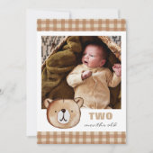 Bear Editable Monthly Foto Banner Card Einladung (Vorderseite)