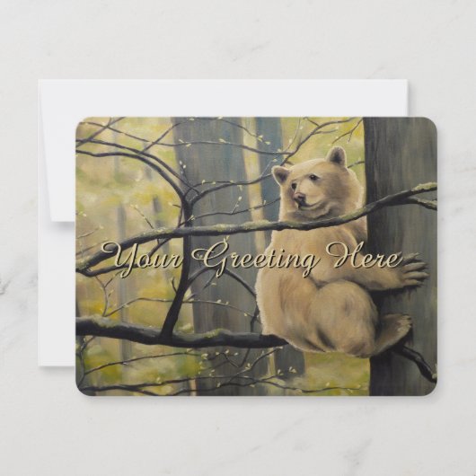 Bear Einladungen Personalisiert Spirit Bear Art UA (Vorderseite)