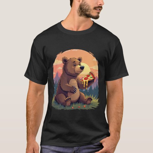 Bear Ess Pizza T-Shirt (Vorderseite)