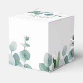 Bear Eucalyptus Balloons Baby Showdusche Geschenkschachtel (Rückseite)