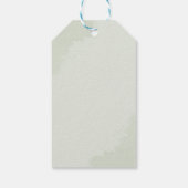 Bear Eucalyptus Verlasse Paares Baby Dusche Geschenkanhänger (Rückseite)