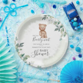 Bear Eucalyptus Verlasse Paares Baby Dusche Pappteller (Party)