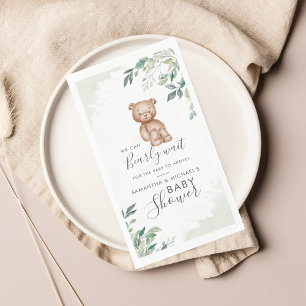 Bear Eucalyptus Verlasse Paares Baby Dusche Serviette