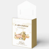 Bear Explorer World Map Airplane Boy Baby Shower  Geschenkschachtel (Offen)