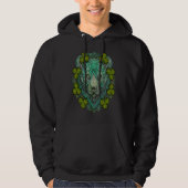 Bear Face Head Mandala Irish Shamrock C St Patrick Hoodie (Vorderseite)