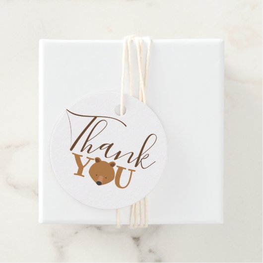 Bear Face Vielen Dank Geschenkanhänger (Beispiel)