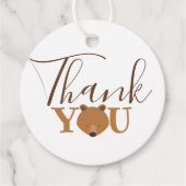 Bear Face Vielen Dank Geschenkanhänger (Vorderseite)