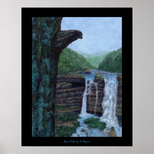 Bear Falls Art Print Poster (Vorne)
