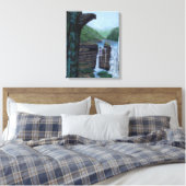 Bear Falls Wasserfall Malerei Leinwanddruck (Insitu (Schlafzimmer))