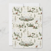 Bear Family Baby It's Cold Outside Baby Shower Einladung (Rückseite)