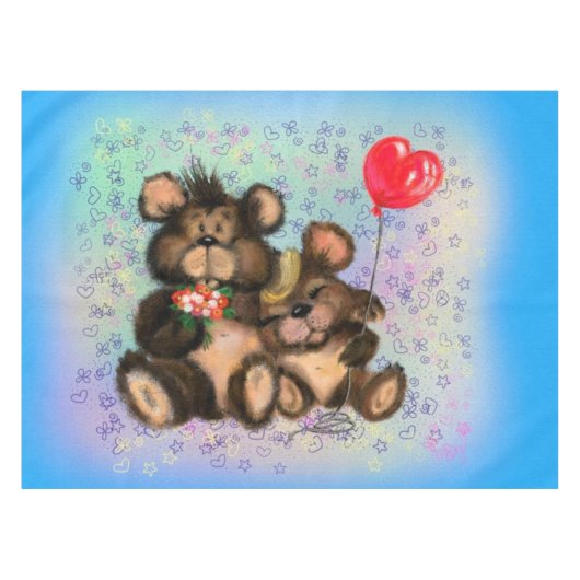 Bear Family Tableclout Tischdecke (Vorderseite (Horizontal))