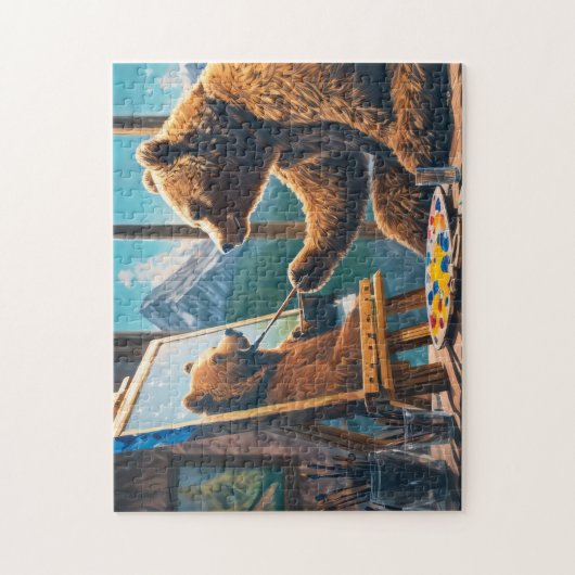 Bear Fan Art Fantasy Foto Puzzles Braun Bärenart (Vertikal)