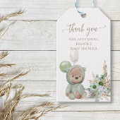 Bear Favor Wait Green Boho Bear Geschenkanhänger