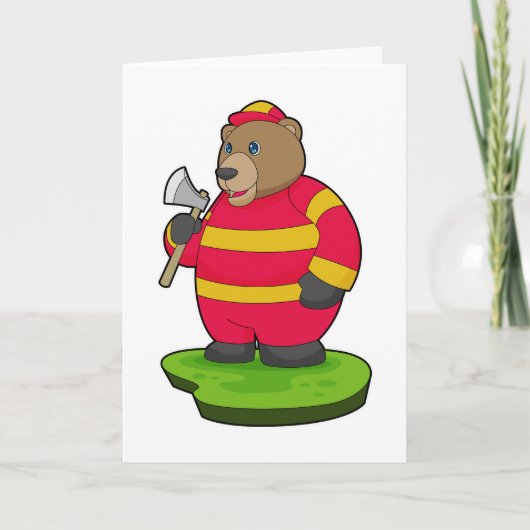 Bear Firefighter AX Karte (Vorderseite)