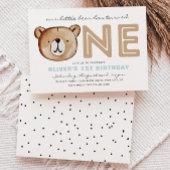 Bear First Birthday Einladungen