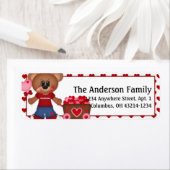 Bear First Valentine's Day Address Labels d3 (Insitu)