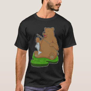 Bear Fisher Fish Fish T-Shirt