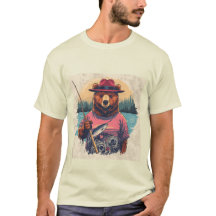 Bear Fishing Adventure Men's T - Shirt Perfect Gif
