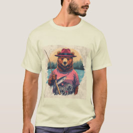 Bear Fishing Adventure Men's T - Shirt Perfect Gif