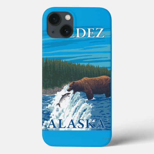 Bear Fishing in River - Valdez, Alaska Case-Mate iPhone Hülle (Rückseite)
