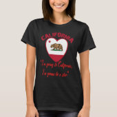 Bear Flag of California Grizzly bear California re T-Shirt (Vorderseite)