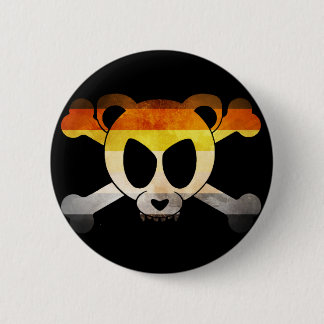 Bear Flag Skull (Gay Badge) Button