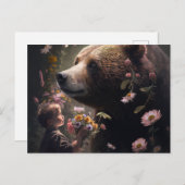 Bear-Fleur-Postkarten Postkarte (Vorne/Hinten)