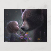 Bear-Fleur-Postkarten Postkarte (Vorderseite)