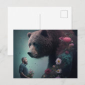 Bear-Fleur-Postkarten Postkarte (Vorne/Hinten)
