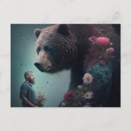Bear-Fleur-Postkarten Postkarte