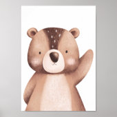 Bear Forest Animal Kinderzimmer Poster Kids Room D (Vorne)