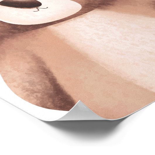 Bear Forest Animal Kinderzimmer Poster Kids Room D (Ecke)