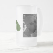 Bear Foto Message Happy Vathers Day Mattglas Bierglas (VorderseiteRechts)