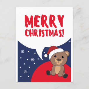 Bear Frohe Weihnachten Winter Tiere Bären