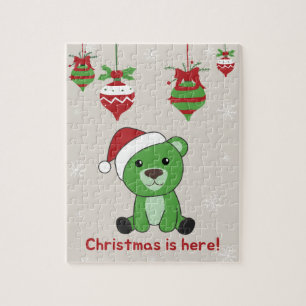 Bear Frohe Weihnachten Winter Tiere Bears Jigsaw P Puzzle
