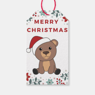 Bear Frohe Weihnachts Winter Tiere Bears Geschenkm Geschenkanhänger