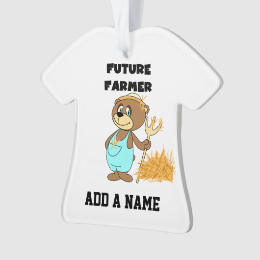 Bear Future Bauer Ornament (Vorderseite)