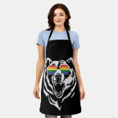 Bear Gay LGBTQ Rainbow Sunglasses Pride Flag Schürze (Getragen)