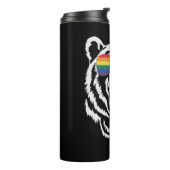 Bear Gay LGBTQ Rainbow Sunglasses Pride Flag Thermosbecher (Nach links gedreht)
