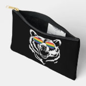 Bear Gay LGBTQ Rainbow Sunglasses Pride Flag Zubehörtasche (Offen)