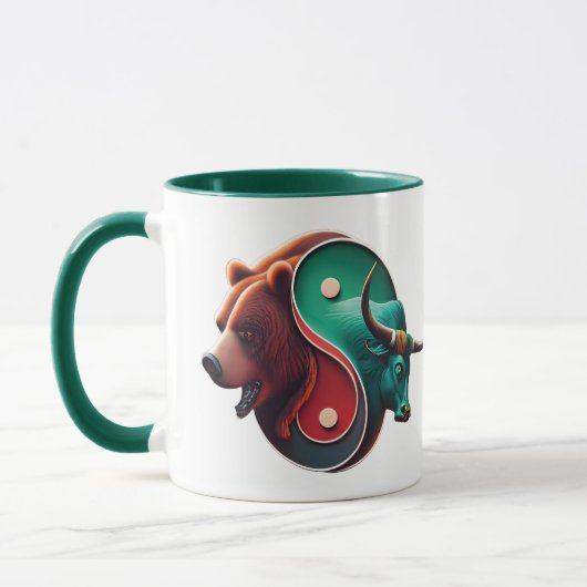 Bear gegen Bull Trading Tasse (Links)