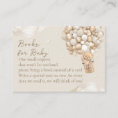 Bear Gender Neutral Baby Shower Book Request Begleitkarte (Vorderseite)