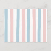 Bear Gender Reveal Ballon Gold Star Advice Card Begleitkarte (Rückseite)