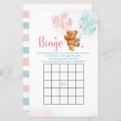 Bear Gender Reveal Balloon Bingo Games (Vorne/Hinten)