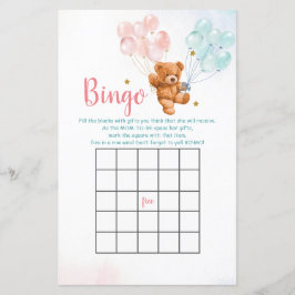Bear Gender Reveal Balloon Bingo Games