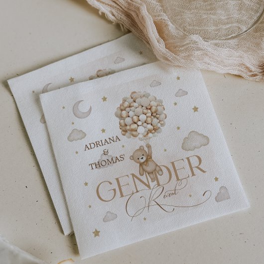 Bear Gender Reveal Serviette
