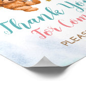 Bear Gender Reveal Vielen Dank für Ihr Interesse a Poster (Ecke)
