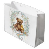 Bear Gift Bag Große Geschenktüte (Rückseite Schrägansicht)