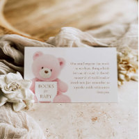 Bear Girl Baby Shower Books für Baby