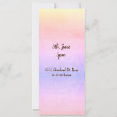 Bear Girl's Birthday Party Einladungen (Rückseite)